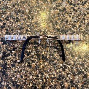 Stylish CAVIAR Crystal, Black and Gold Women's Glasses